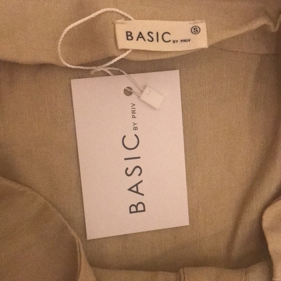 BASIC Linen dress.  Womens SMALL - Picture 4 of 4
